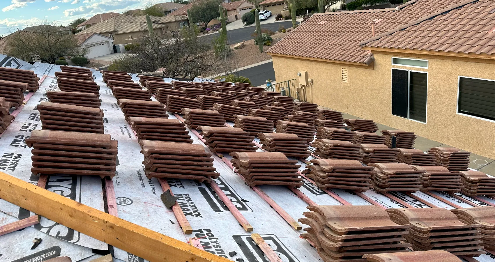New roof installation in Tucson AZ